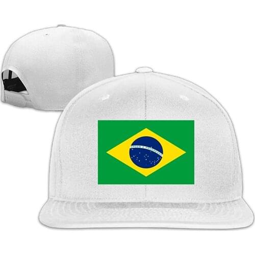 Flag Of Brazil Baseball Caps Grid Hat Adjustable Trucker Cap Bandanas