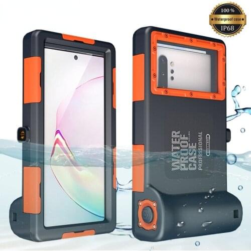 Diving Phone Case For Samsung Galaxy S9 Plus S10 Plus S20 S21 Ultra Note 8 9 Note10 10+ PC Cover 15M Waterproof Depth Coque Case
