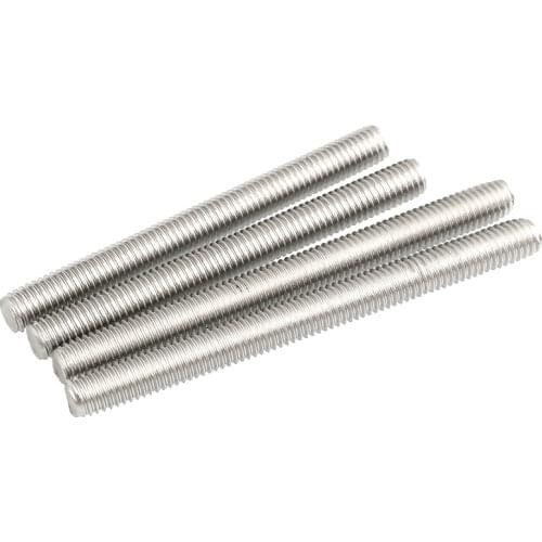 DIN975 Threaded Rod Full-Thread Bar Screw A2 304 Stainless Steel Fasteners Silver M6 M8 M10 M12 M16 Length 330mm High Quality