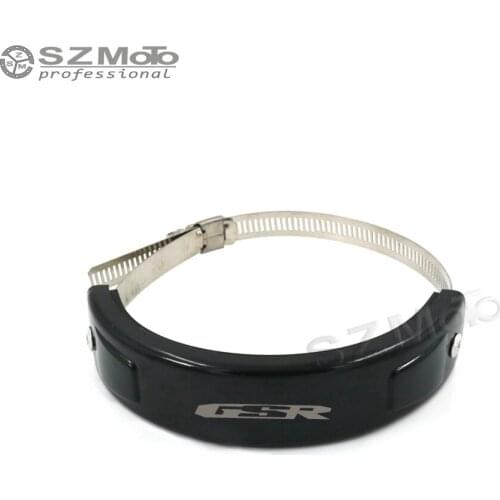 For SUZUKI GSR600 GSR750 GSR 600 Silencer Round Oval Exhaust Protector Can Cover Motorcycle SCOPE 100MM-140MM silicone Protect