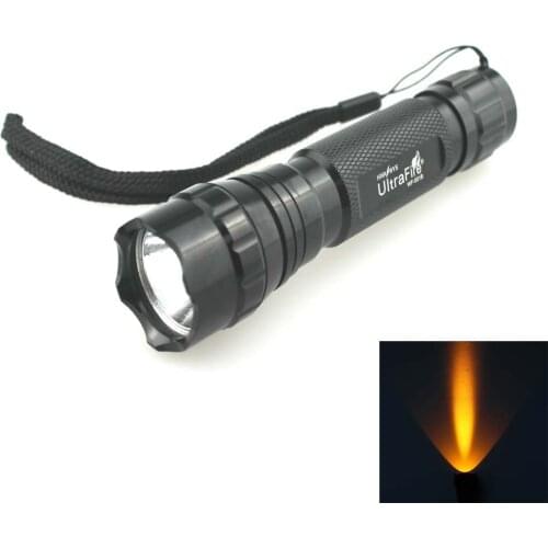 U-F WF-501B CREE XP-E2 585nm Amber Light 400lm 1-Mode OP LED Flashlight (1 x 18650)