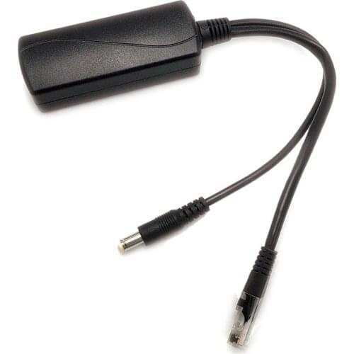 802.3af Gigabit Poe Splitters with 12 V output. Power Over Ethernet for Non-poe Devices like IP Cameras to 328Ft for PoE Switch