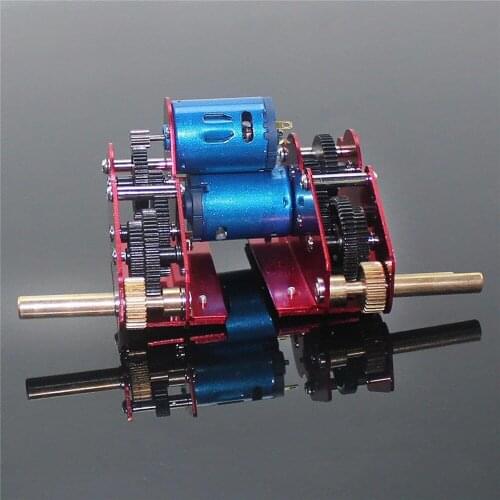 Bevel Bearing Drive Gearbox with Powerful Motor for 1/16 HENGLONG Tank Tiger I Soviet T34 Type 99 Leopard 2A6 Challenger II Part