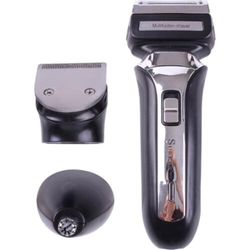 Multifunctional 3in1electric shave wet dry electric razor for men rechargeable beard facial electric razor nose shaving machine