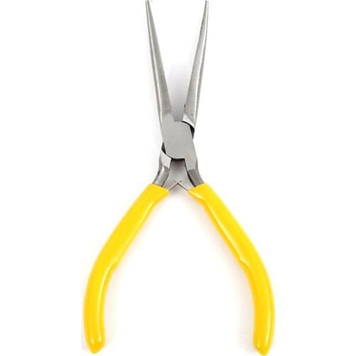 Multi Functional Mini Long Needle Nose Precision Pliers Modeling Jewellery Wire Work Small Plier Cutting 5 inch Hand Tool Yellow