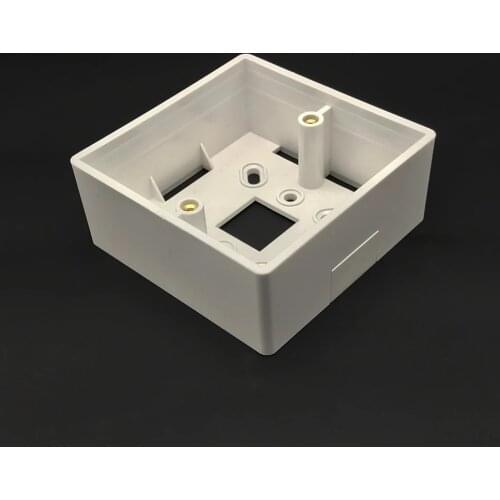 White Plastic Thicker Materials 86mm Type Home Thermostat Temperature Controller Mounting Box