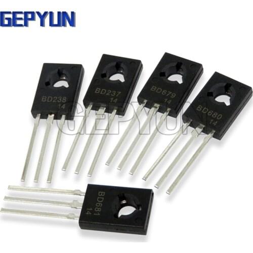 10pcs BD237 BD679 BD680 BD681 BD682 TO-126 Transistor new and original Gepyun