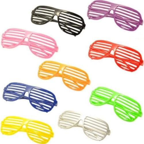 Adults children shutter shade glasses fashion men women eyewear party event favors concert cheer Halloween props multi colors