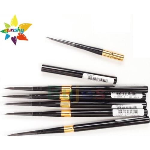Original America Black Velvet 3100ST Velvet squirrel hair Watercolor pen series Portable brush Professional art supplies