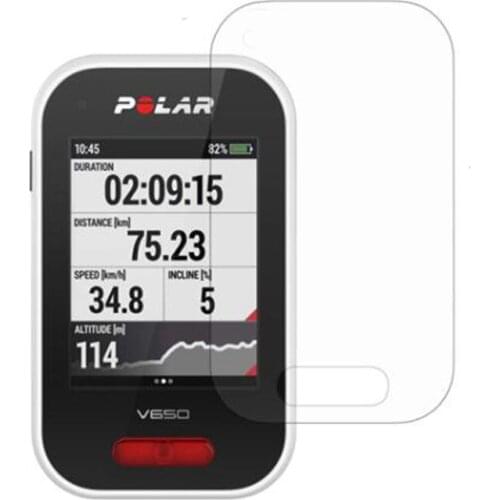 3pcs PET Clear Protective Film Guard For Polar V650 GPS Bike Cycling Computer Bycicle Riding Sport Screen Protector Full Cover