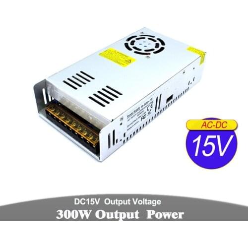 Regulated dc power supply 15V 20A 300W Driver Transformer AC To DC15V SMPS For LED Lighting Monitor CCTV Radio Machinery