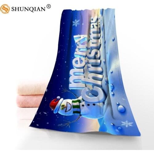 Custom merry christmas Towels Microfiber Fabric Popular Face Towel/Bath Towel Size 35x75,70x140 christmas towels bathroom