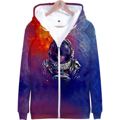 Zip up Hoodie2020 Spacex Hoodie 3D Discount Zipper Hoodies Hooded Sweatshirt Casual Harajuku Streetwear Space X Clothes Winter