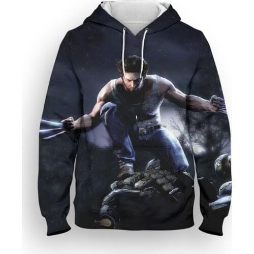 Hoodies Women Marvel Wolverine 3D Printed Fashion Spring Autumn Children Sweatshirt Streetwear Oversized Mens Pullover