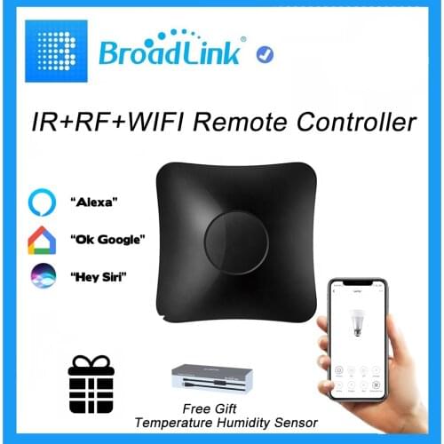 BroadLink RM4 Pro RM4C Mini Smart Universal Remote For IR and RF 433/315 appliances Alexa Google Home Voice Control HTS2 Sensor