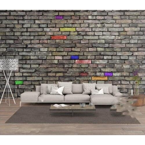 Vintage brick wall background wall painting