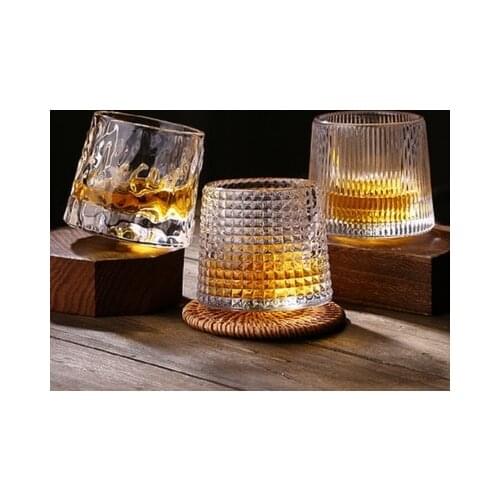 Japanese Unzip Creative Tumbler Gyrate Wine Glasses Scotch Whisky Rock Glass For Bar Office Household Beer Crystal Shot Cup New