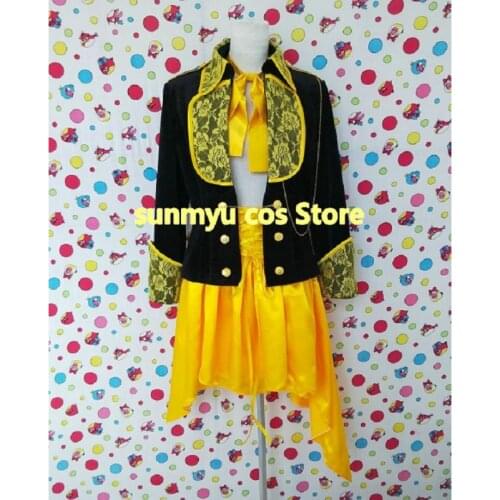 Kaitou Sentai Lupinrange Lupin Yellow Cosplay Costume,Custom Size Halloween