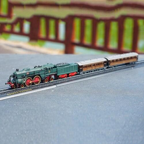 1:220 scale Classic steam train model set With rails Rail train Collection decoration Children kids entertainment Toys gifts