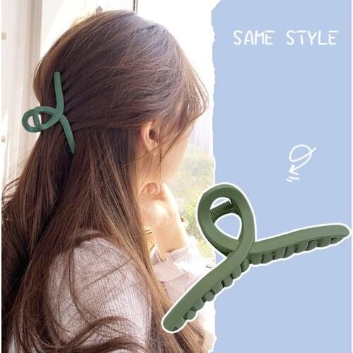 1PCS Women Girls Lager Hair Claw Fashion Non Slip Hair Clamp Claw Hair Grip Claw Hair Clamp Clip Makeup Hairdressing Tool