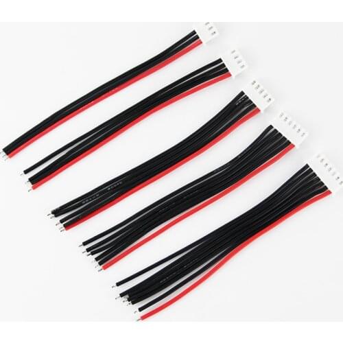 10pcs 2S 3S 4S 5S 6S 10cm JST XH Connector Adapter plug Balance Charger Wire 22awg Silicone Cable for RC Lipo Battery IMAX B3 B6