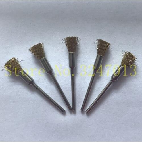 100pcs/set Pen bristle brush Brass Wire Brush For Dremel Rotary Tools