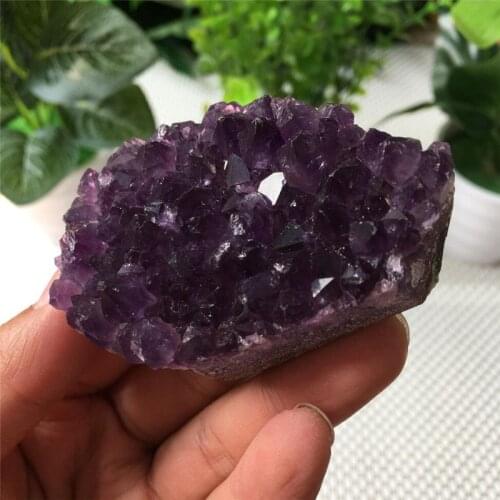 108g Natural amethyst cluster quartz crystal geode specimen healing
