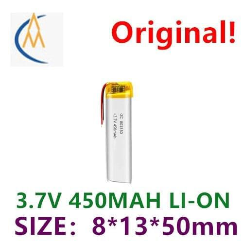 801350 polymer lithium battery 3.7V 450mah-500mah Bluetooth speaker thermometer battery Walkman 3D glasses