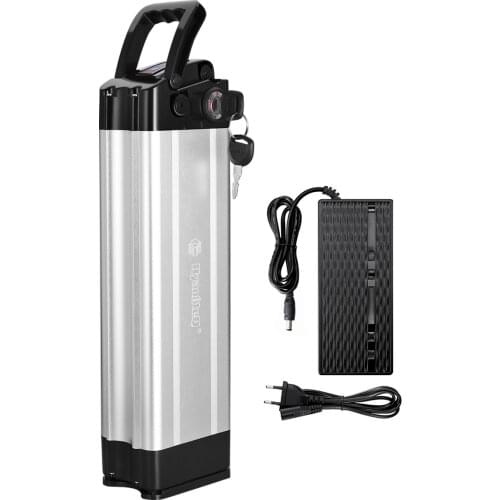 E-Bike Silver Fish Battery 36V 48V Electric Bike batteries For 600W 630W Motor Electric Bicycle Kits 18650 Lithium Battery Pack