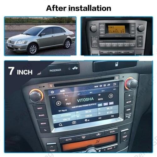 For Toyota Avensis 2002-2008 Android10 4+128G Screen Car Multimedia DVD Player GPS Navigation Auto Audio Radio Stereo Head Unit