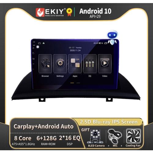 EKIY 8 Core Android 9.0 Car Radio For BMW X3 E83 2004-2012 Navigation GPS 2 Din DVD Player Carplay wireless Stereos Recorder