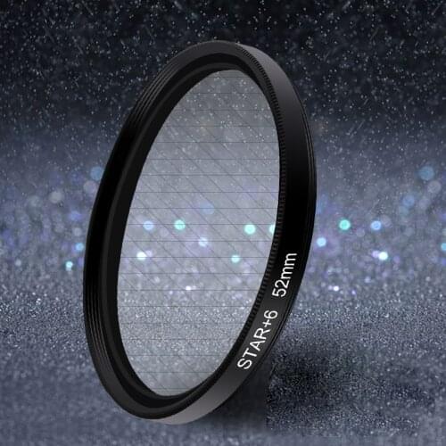 Starburst Effect Filter 52mm Photo Camera Flash Starlight mirror 4-6-8 Line Suitable for All Mobile Phones
