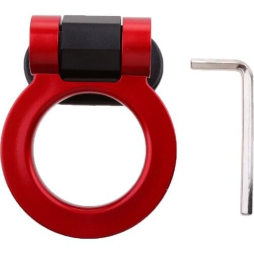 Racing Tow Hook Ring for Car SUV Front Rear Bumper Decoration ONLY ABS Plastic Apply Onto Bumper