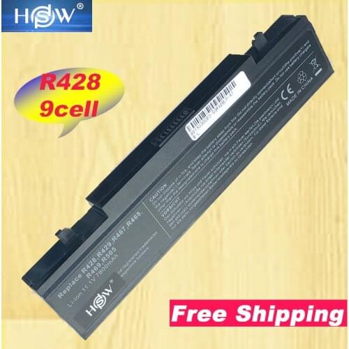 HSW 9 cells Battery for Samsung AA-PB9NC6B NP300E5A NP350E5C NP300V5A NP350V5C For X360 X460 R780 For R525 R468 R428 R528