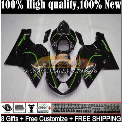 Body For MV Agusta F4 R312 750S 1000 R 750 1000CC Kit 51CL.63 1000R 312 1078 1+1 2005 2006 MA MV F4 05 06 Fairings Green black