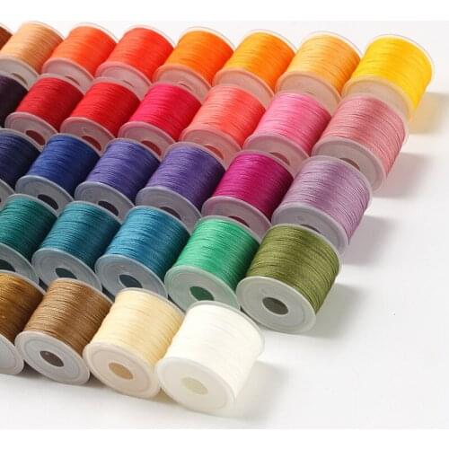 Sewing Thread 0.5mm Non-split Strand Handmade Polyester Round Wax Thread Handmade Diy Leather Thread