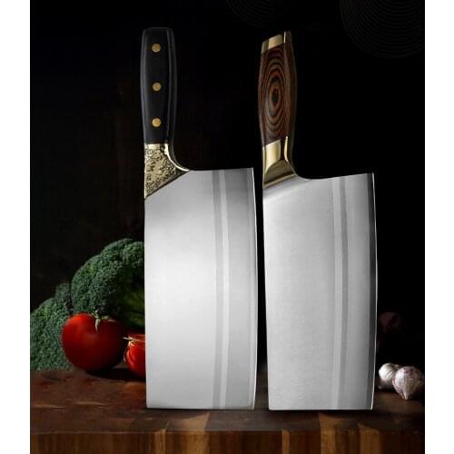 LIUZHANGYU 8cr14mov Stainless Steel Kitchen Knives 7 inch Chopping Kitchen Knife Resin Fibre Handle Cleaver Cooking Accessorie
