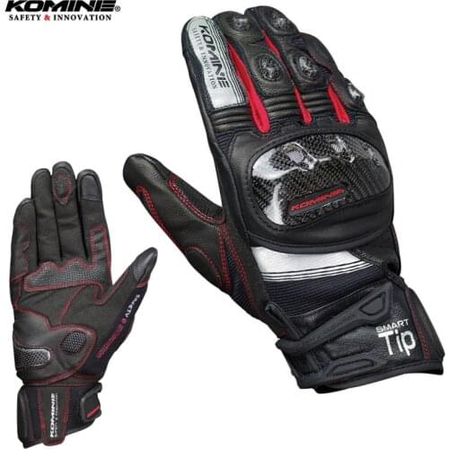 Komine Summer Motorcycle Gloves Men GK 220/GK 183/GK 194/GK 162 Cycling Moto Motorbike Racing Gloves Full Finger Touch Screen