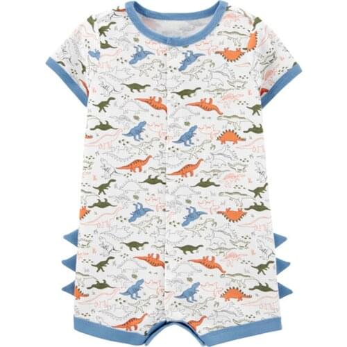 2020 Baby Girl Boy Summer Clothes Baby Infant Short Sleeve Rompers Jumpsuit Newborn Infant One- pieces Costume 6-24M