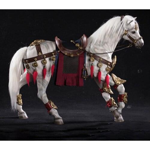 About 49CM 1/6 scale simulation PVC warm blood horse Mounts Horse animal model mount Kids Toys home decoration Collect Gift