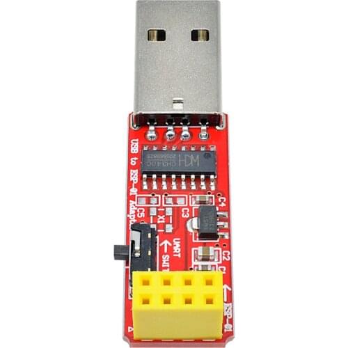ESP-01 Wi-Fi Adapter Module with CH340G Driver 1.97x 0.55" 4.5V-5.5V 3.3V USB to ESP8266 TTL Driver Serial Wireless Wifi Module