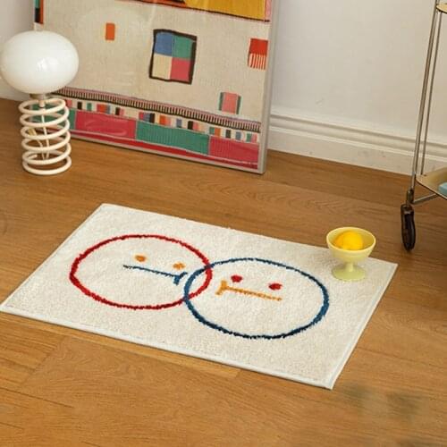Non-slip Plush Rugs cute Carpet rectangle foot mat Absorbent Door Mats Decorative Carpet short Floor rug for Living Room
