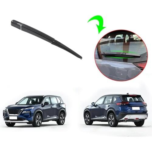 ABS Carbon Fiber New Styling Trunk Rear Window Wiper Cover Trim For X-Trail/Rogue 2022