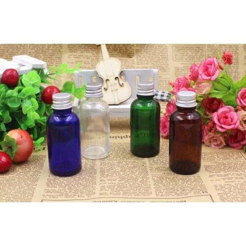 Wholesale 100pcs 30ML Plastic Bottle , Juice Serum container,30ml Oil Bottle with aluminum screw cap