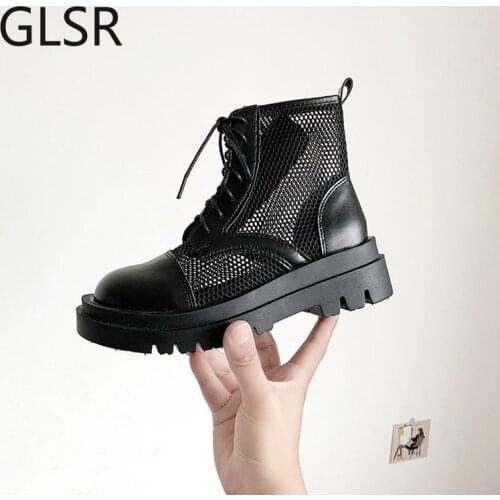 2020 Summer Gladiator Sandals Lace Up Casual Shoes Woman Mesh Sandal Boot Black Breathable boots Sandalias mujer