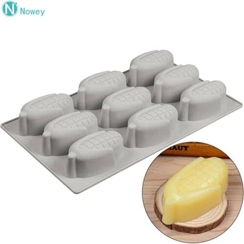 9 Cavity Corn Shape Silicone Mould Corn Mousse Cake Mould Cake Dessert Mould Cake Decoration Tools Corn Shape Baking Tray