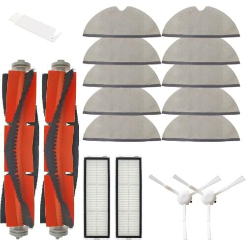 Hepa Filter + Main Side Brush + Mop Cloth Replacement Kits for Xiaomi Mijia Accessories 1C 1T STYTJ01ZHM Robotic Vacuum Cleaner