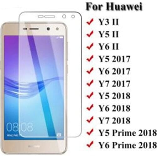 9H 2.5D Tempered Glass For Huawei Y6 Y5 Y7 2017 2018 2019 Y5 Prime Y6 Pro 2019 Y6 ii Y5 ii Y3 ii Protective Phone Glass