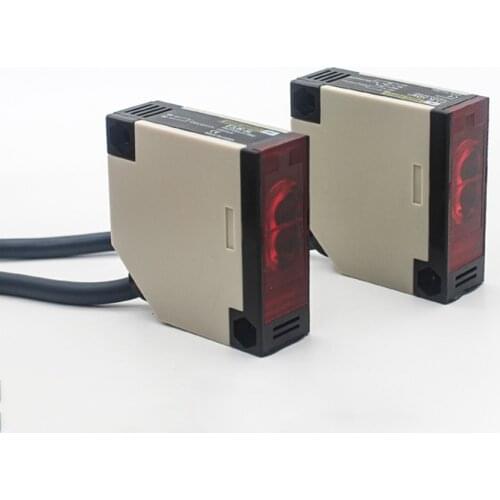 1 Pair 5M Photoelectric Infrared Sensor Switch 1.3M Cable Infrared Alarm Detector, NO+NC Normally Open/Closed Sensor Detector