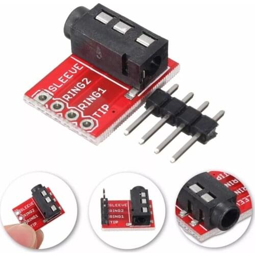 20Pcs/Lot 3.5mm Plug Jack Stereo TRRS Headset Audio Socket Breakout Board Extension Module